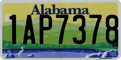 AL license plate 1AP7378