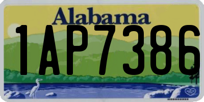 AL license plate 1AP7386