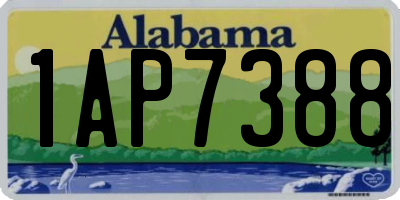 AL license plate 1AP7388
