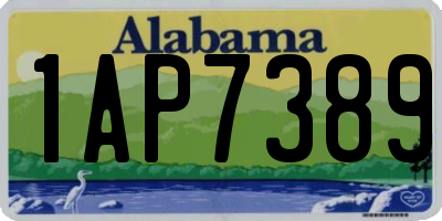 AL license plate 1AP7389