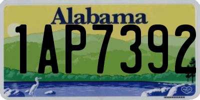 AL license plate 1AP7392