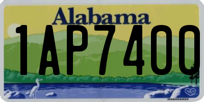 AL license plate 1AP7400