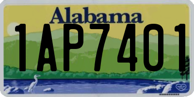 AL license plate 1AP7401