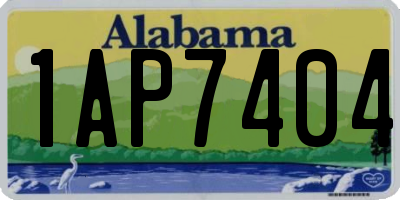 AL license plate 1AP7404