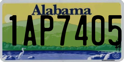 AL license plate 1AP7405