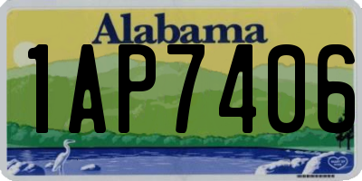 AL license plate 1AP7406