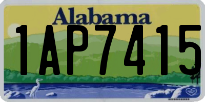 AL license plate 1AP7415