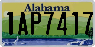 AL license plate 1AP7417