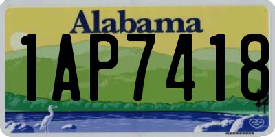 AL license plate 1AP7418
