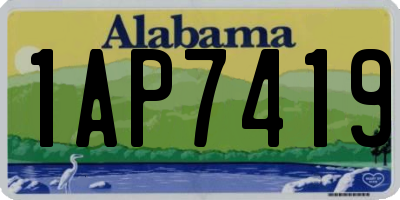 AL license plate 1AP7419