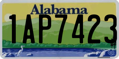 AL license plate 1AP7423
