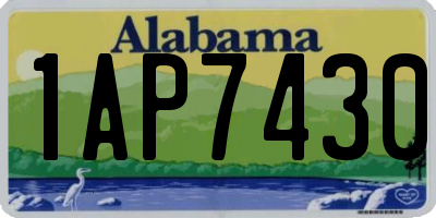 AL license plate 1AP7430