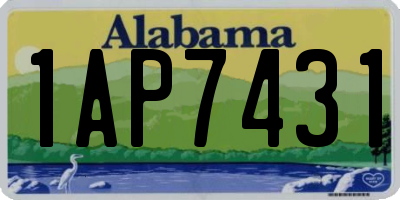 AL license plate 1AP7431