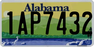 AL license plate 1AP7432