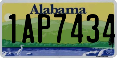 AL license plate 1AP7434