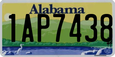 AL license plate 1AP7438