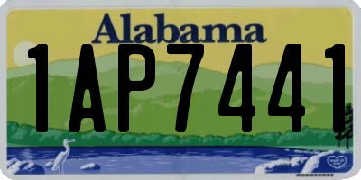 AL license plate 1AP7441