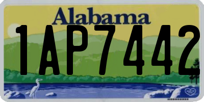 AL license plate 1AP7442