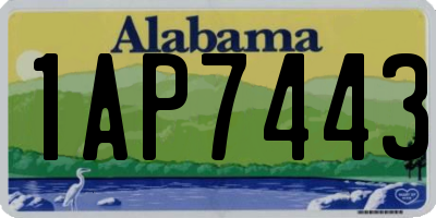 AL license plate 1AP7443