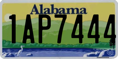 AL license plate 1AP7444