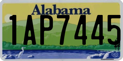 AL license plate 1AP7445