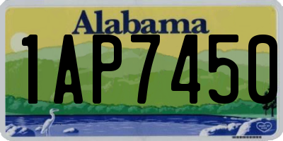 AL license plate 1AP7450