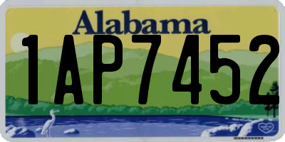AL license plate 1AP7452