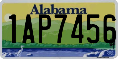 AL license plate 1AP7456
