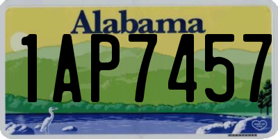AL license plate 1AP7457