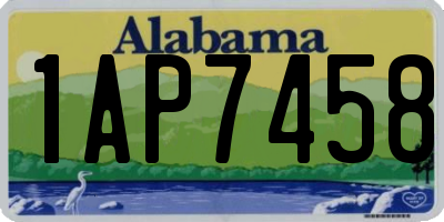 AL license plate 1AP7458