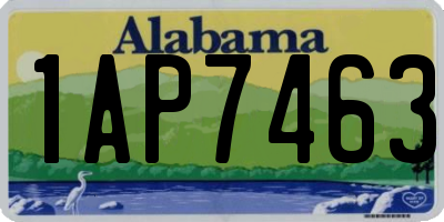 AL license plate 1AP7463