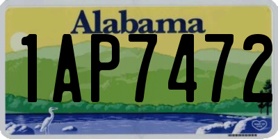 AL license plate 1AP7472