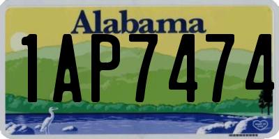 AL license plate 1AP7474