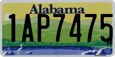 AL license plate 1AP7475