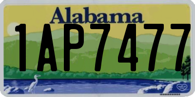 AL license plate 1AP7477