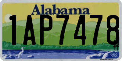 AL license plate 1AP7478