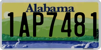 AL license plate 1AP7481