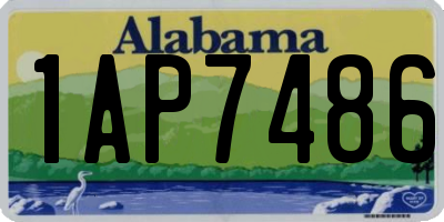 AL license plate 1AP7486