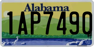 AL license plate 1AP7490