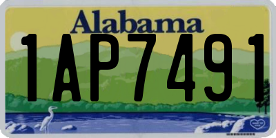 AL license plate 1AP7491