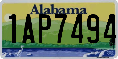 AL license plate 1AP7494