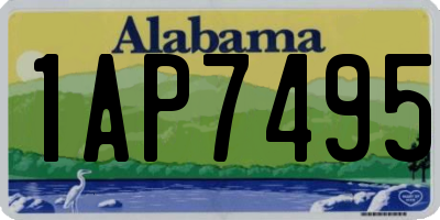 AL license plate 1AP7495