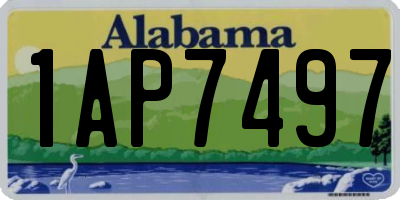 AL license plate 1AP7497