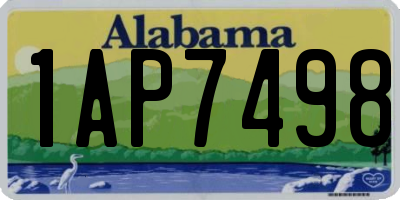 AL license plate 1AP7498