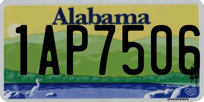 AL license plate 1AP7506
