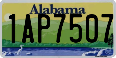 AL license plate 1AP7507