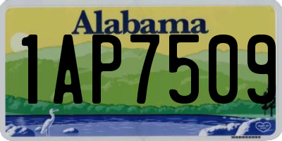 AL license plate 1AP7509
