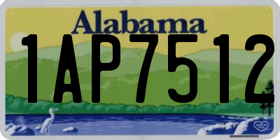 AL license plate 1AP7512