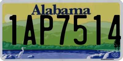 AL license plate 1AP7514