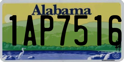 AL license plate 1AP7516